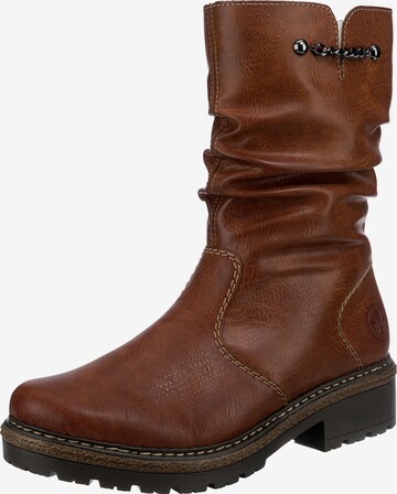 Bottines Rieker en marron : devant