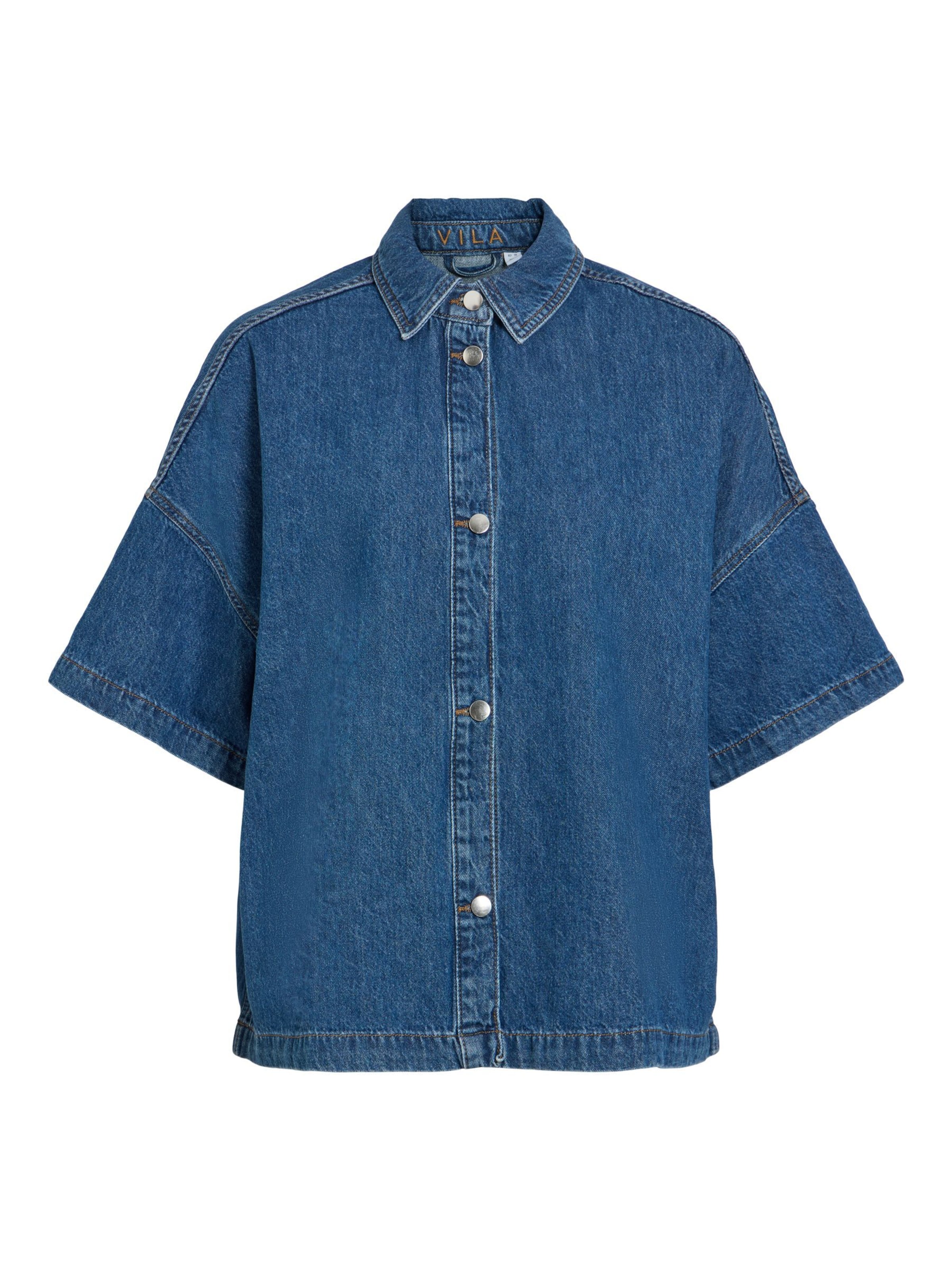 Camicia da donna 'VICREEK' di VILA in blu: frontale