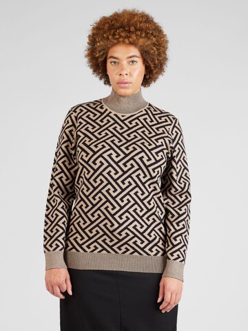 Pull-over 'CARIA' Vero Moda Curve en beige : devant