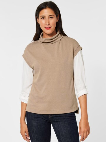 STREET ONE Sweatshirt in Beige: front