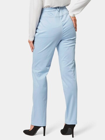 Coupe slim Pantalon 'Louisa' Goldner en bleu