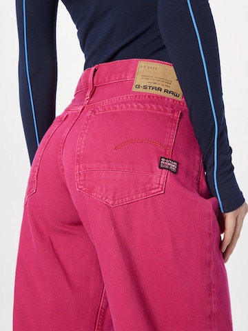 G-Star RAW Wide Leg Jeans 'Judee' i rosa