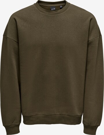 Only & Sons Sweatshirt 'CERES' in Green: front