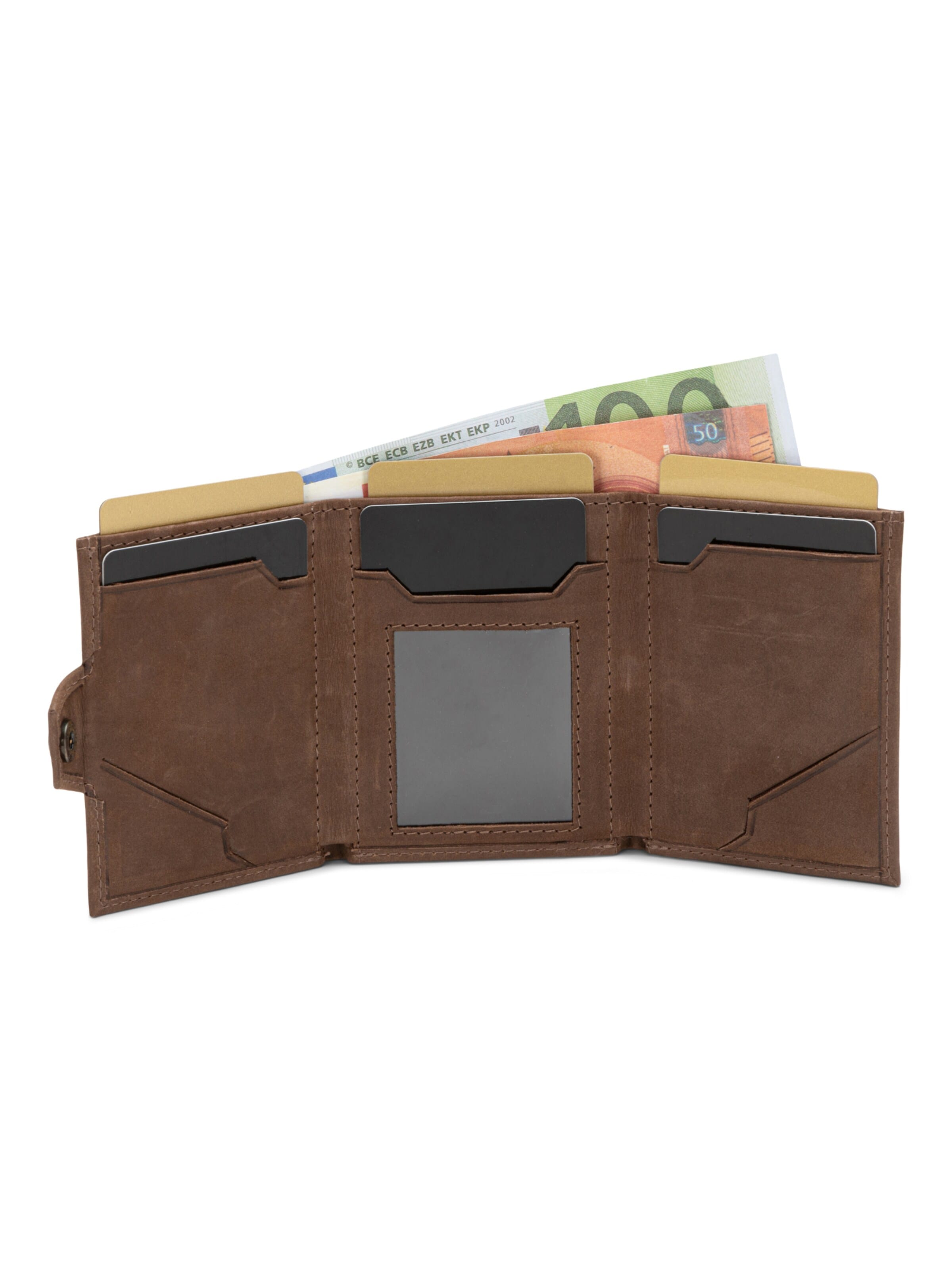 SERASAR Wallet 'Genius' in Brown