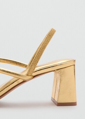 MANGO TEEN Sandals 'Capri' in Gold