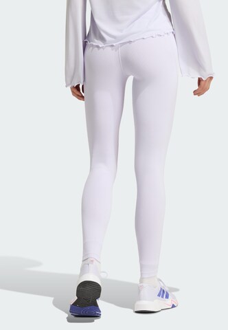ADIDAS PERFORMANCE Skinny Workout Pants 'All Me' in Purple