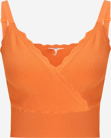 OBJECT Petite Knitted Top 'TRIA' in Orange: front