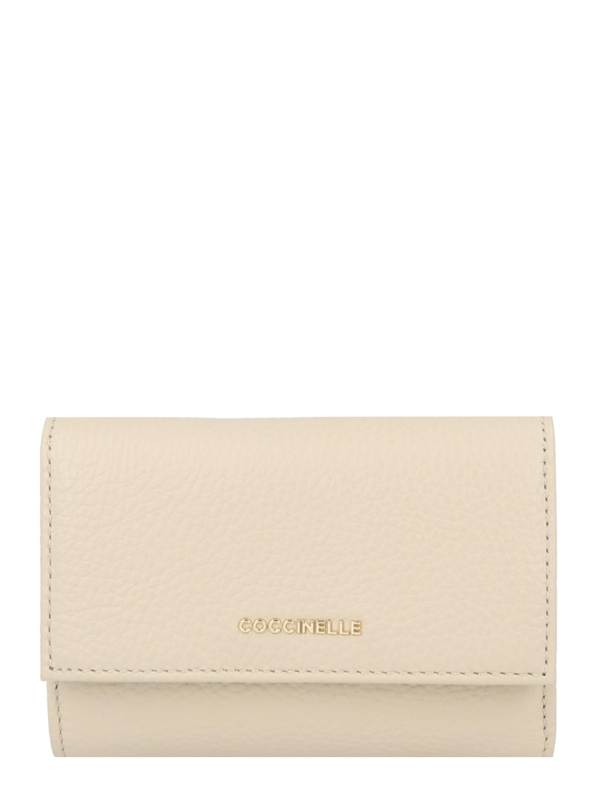 Coccinelle Портмоне 'METALLIC SOFT' в бежово: отпред
