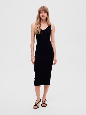 SELECTED FEMME Knitted dress in Black