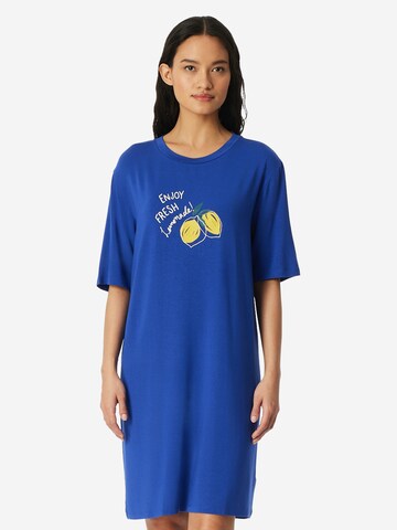 Chemise de nuit 'Casual Fashion' SCHIESSER en bleu