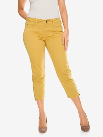 heineSlimfit Hlače - žuta boja: prednji dio