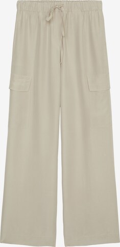 Marc O'Polo Wide leg Cargo Pants in Beige: front