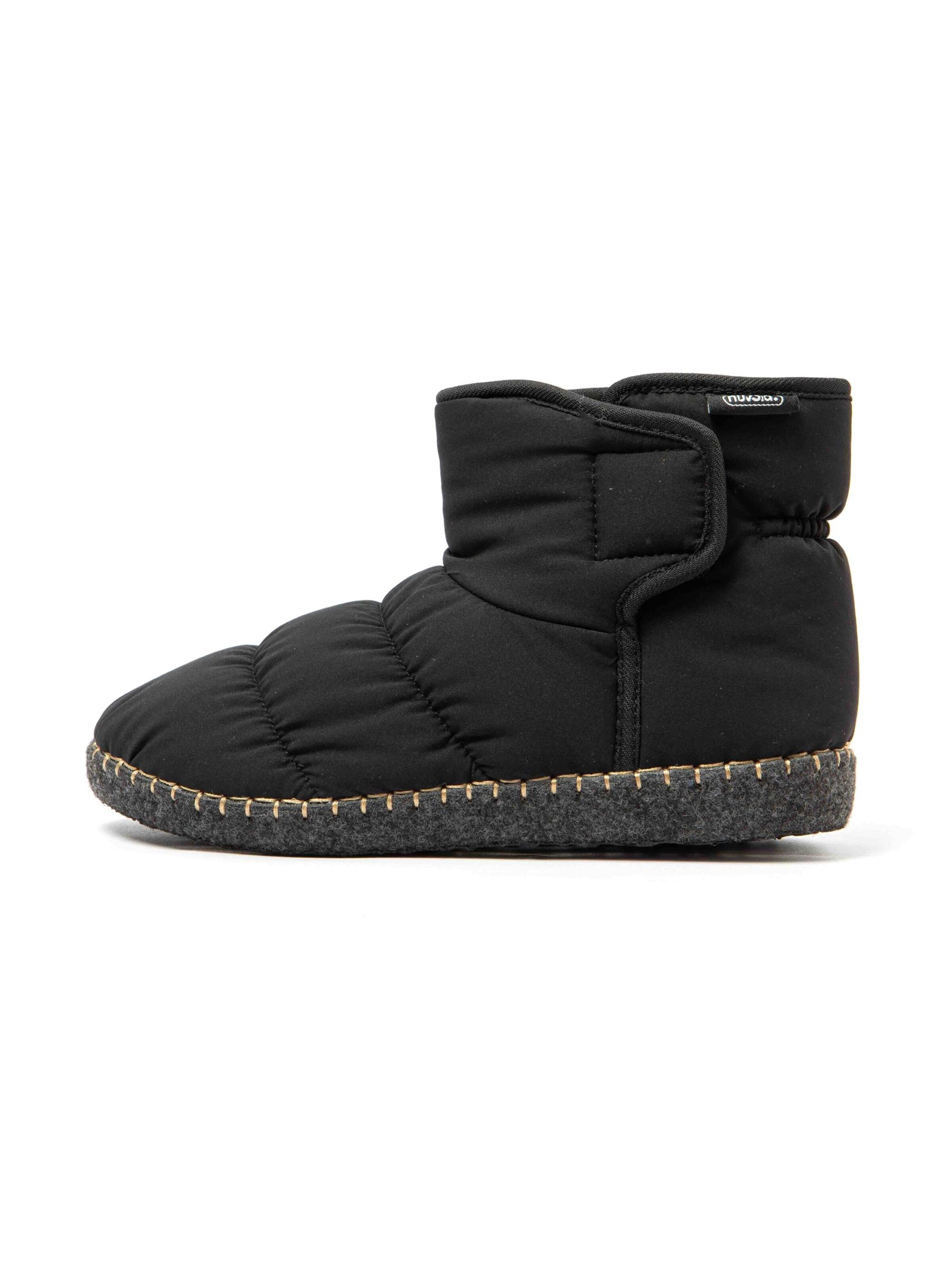 Pantoufle 'Boot Road' Nuvola. en noir : devant
