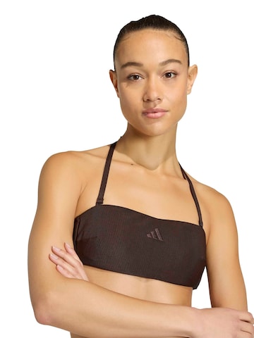 ADIDAS SPORTSWEAR Bandeau Športen bikini zgornji del 'Iconisea' | rjava barva