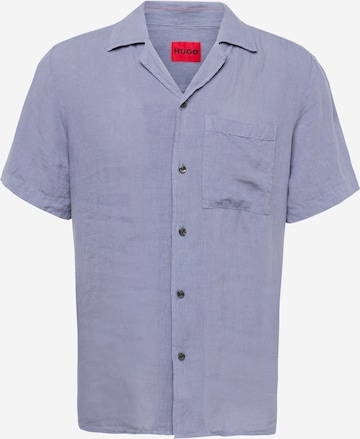 HUGO Red - Ajuste confortable Camisa 'Ellino' en azul: frente