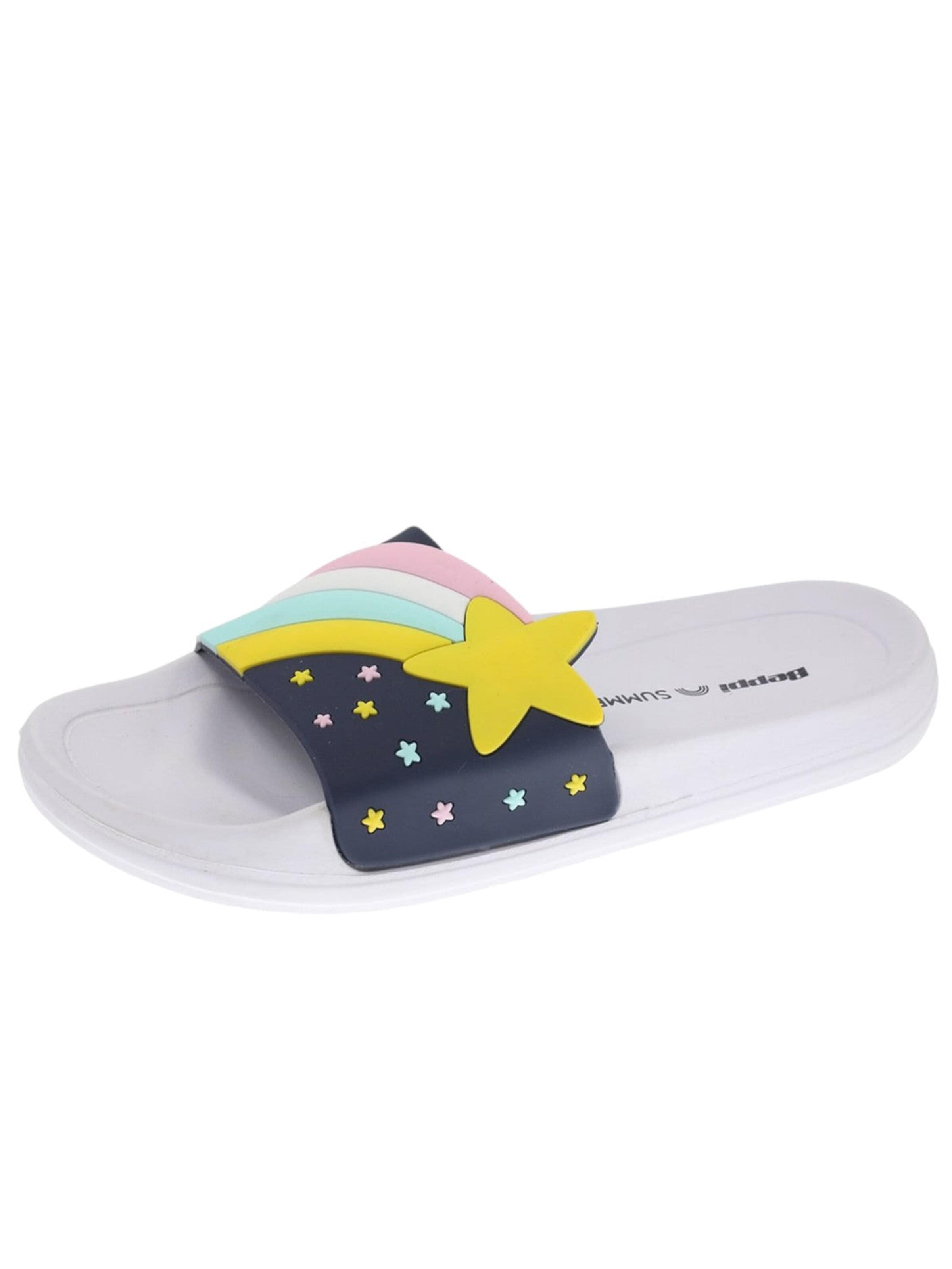 Beppi Strand-/badschoen 'Slipper' in Blauw: voorkant