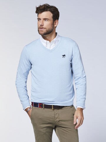 Polo Sylt Sweater in Blue: front