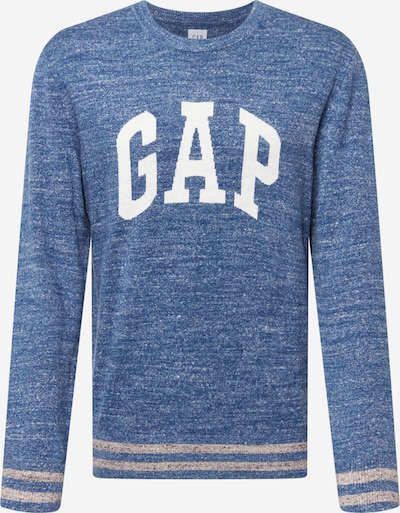 GAP Pullover 'INTARSIA' in blaumeliert / graumeliert / weiß, Produktansicht