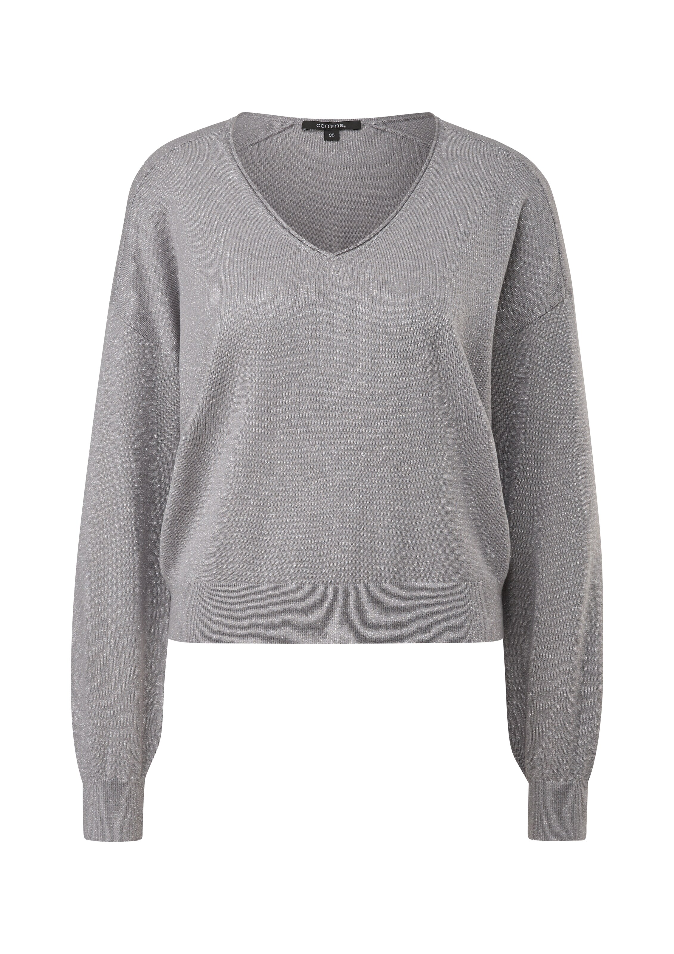 COMMA Pullover in Grau: Vorderseite