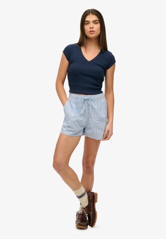 Superdry Regular Broek in Blauw