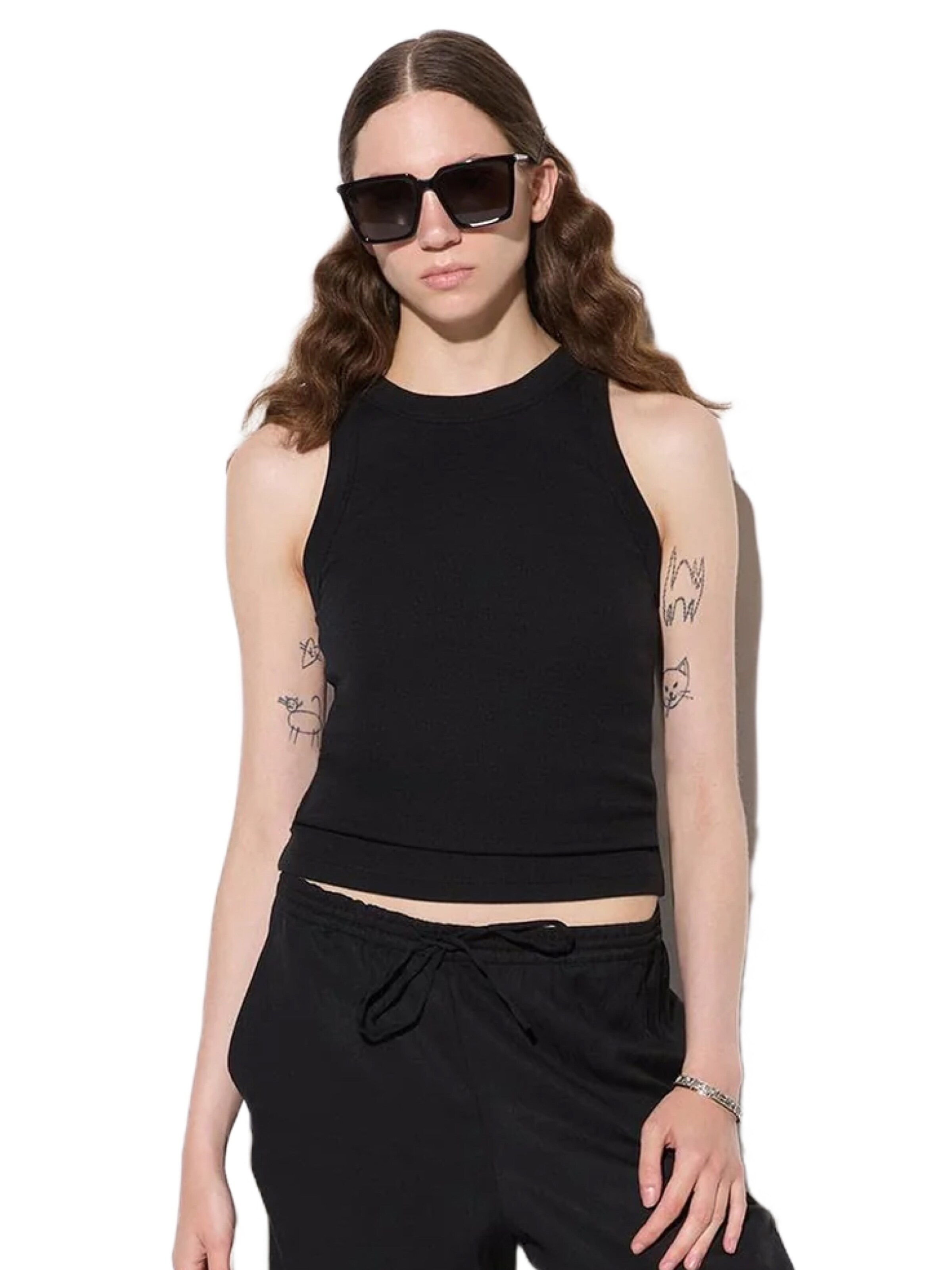 No Matter What Top in Black: front