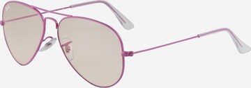 Ray-Ban Zonnebril 'Aviator' in Lila: voorkant