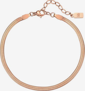 Hey Happiness - Pulsera 'Serpent Flat' en oro: frente