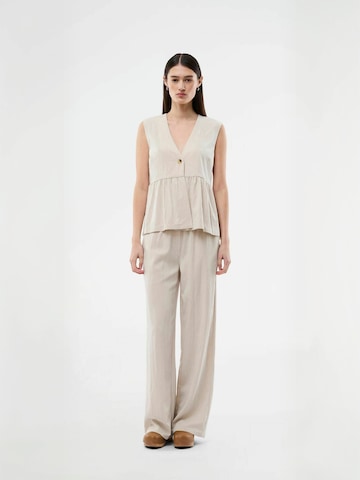 Gilet ' Agnetemd ' modström en beige : devant