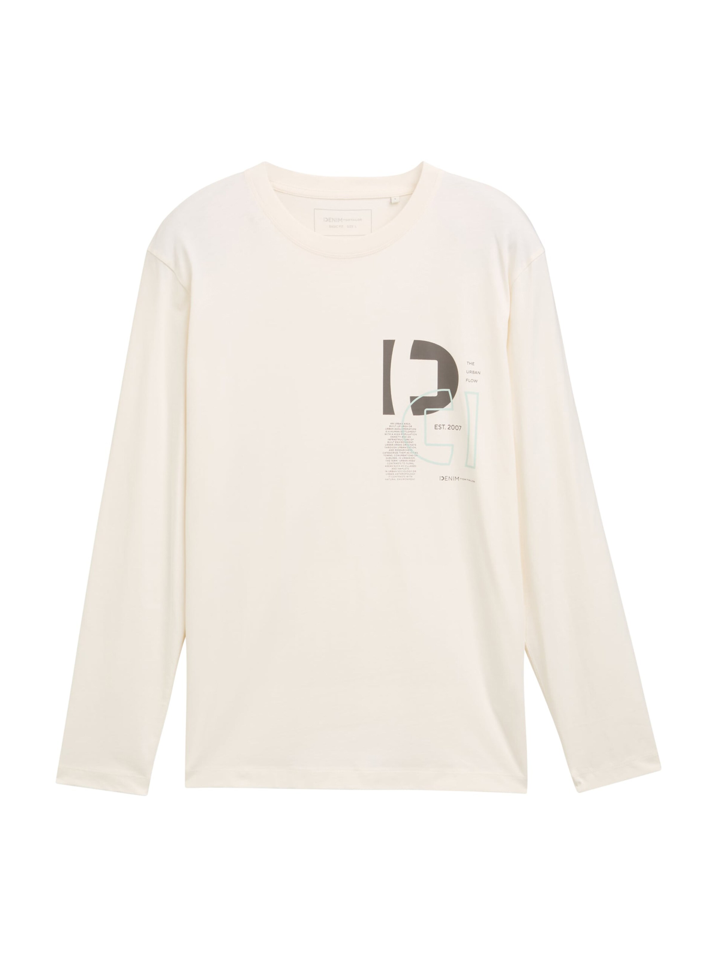 TOM TAILOR DENIM Shirt in White: front