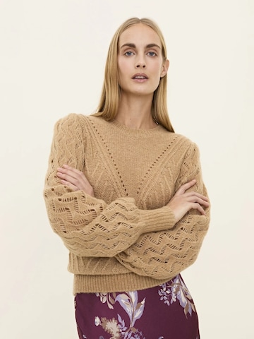 Odd Molly Pullover 'Forever Yours' i beige: forside