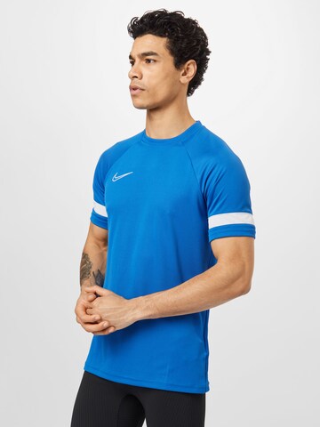 NIKE Funktionsshirt 'Academy 21' in Blau: Vorderseite