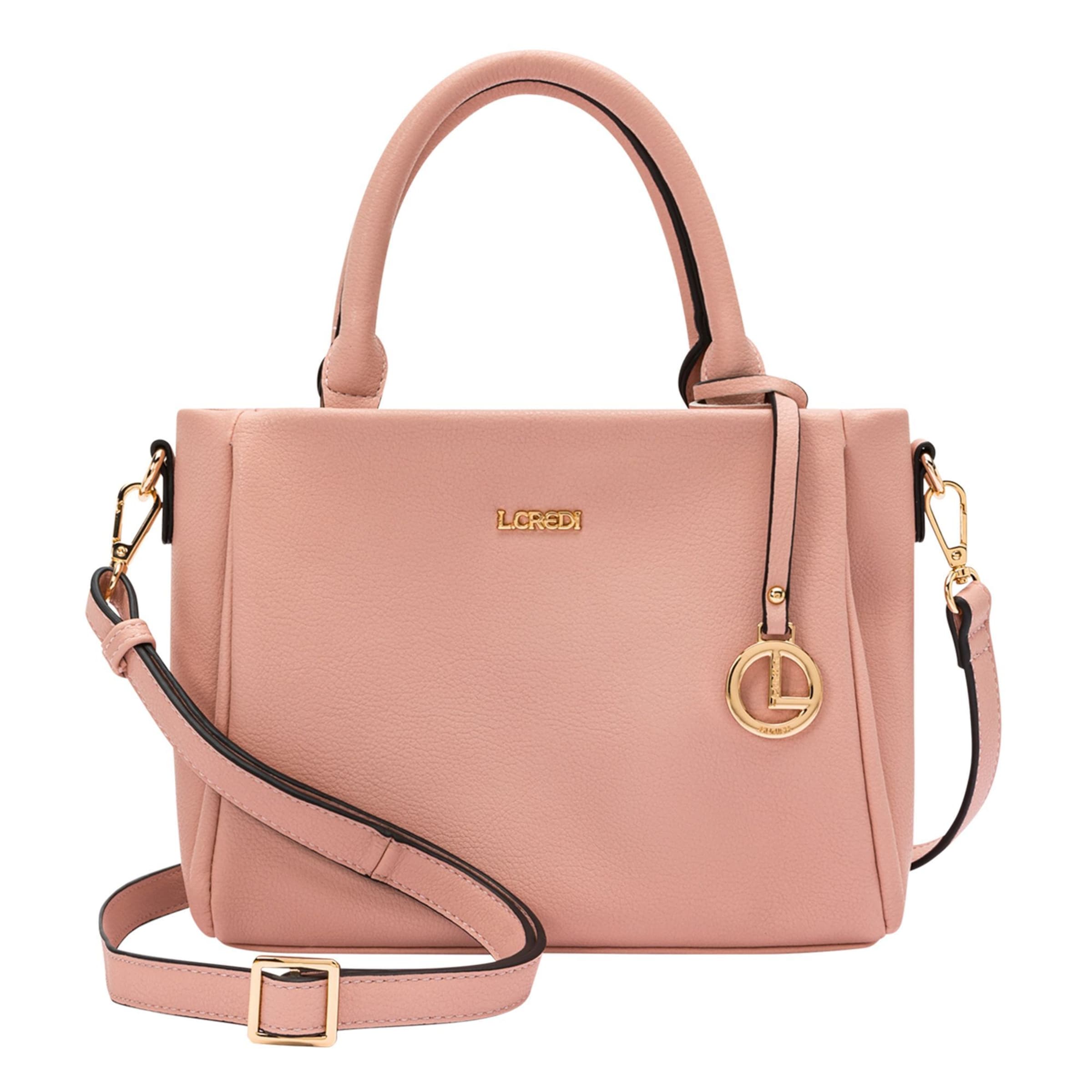 L.CREDI Handbag 'Orlanda' in Pink: front