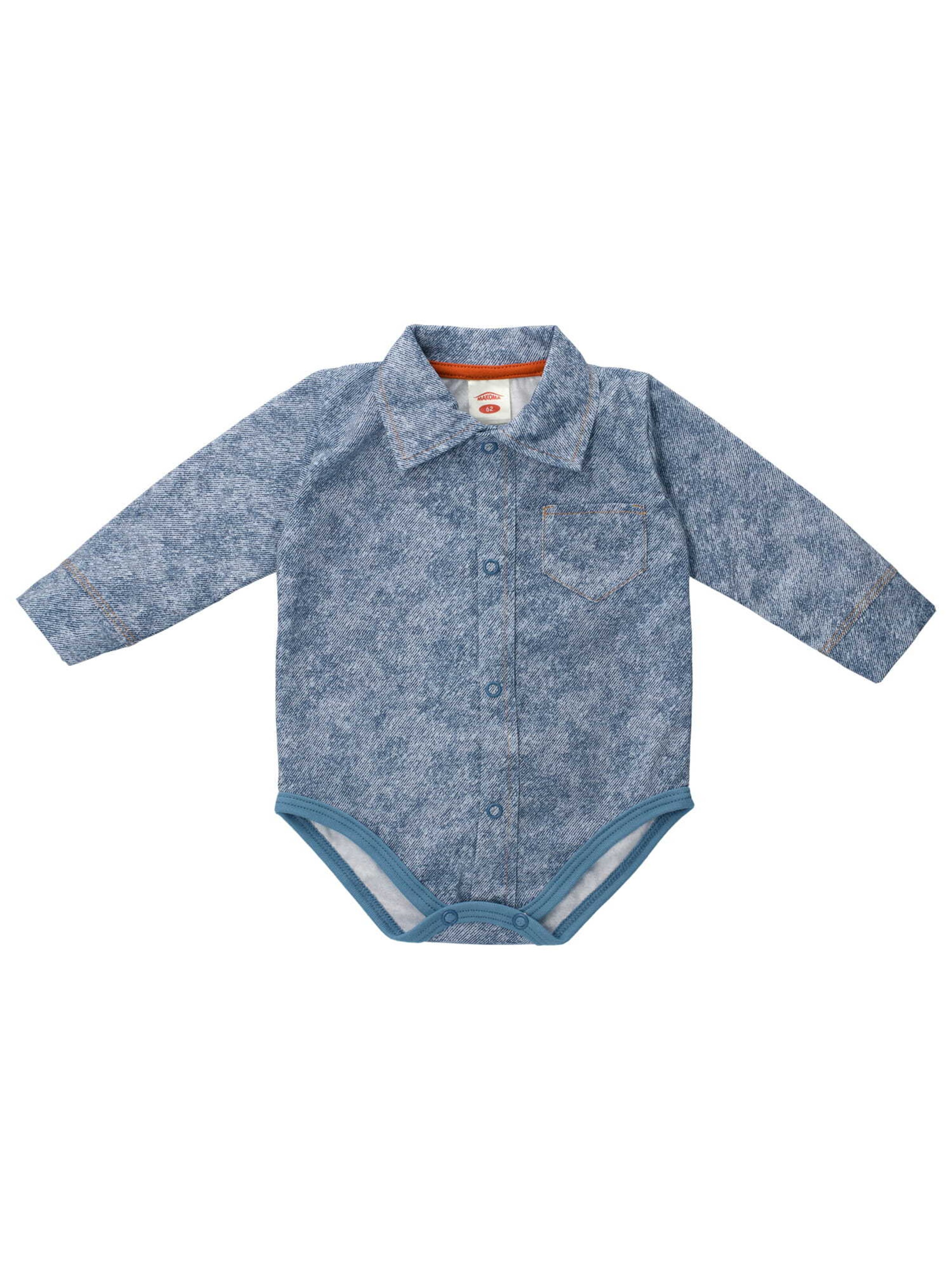 Makoma Romper/bodysuit in Blue: front