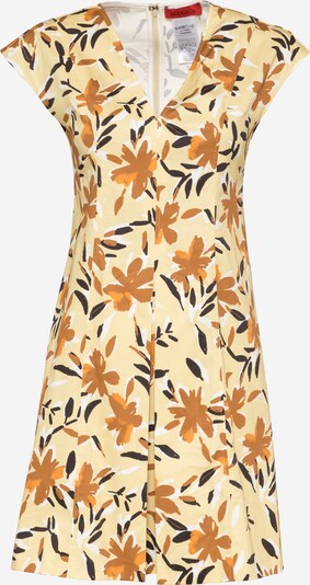 MAX&Co. Kleid in braun / dunkelbraun / gelb / orange / weiß, Produktansicht