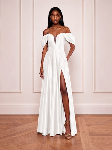 acob a porter - Vestido de noche 'TNA' en blanco