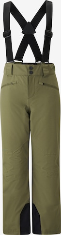 ZIENER Workout Pants 'AXI-Z' in Green: front