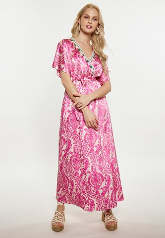 Robe IZIA en rose : devant