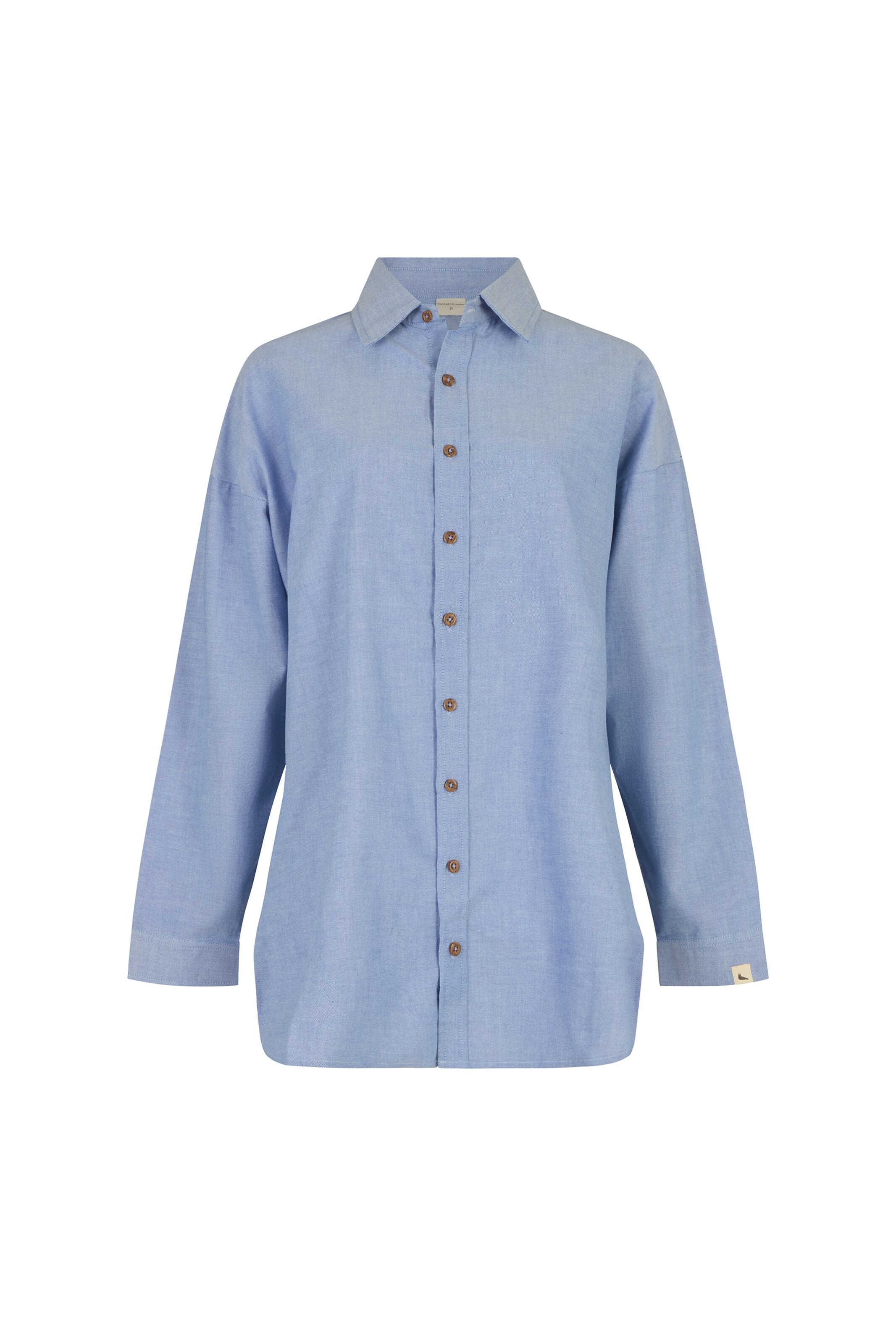 Turtledove London Bluse in Blau: Vorderseite