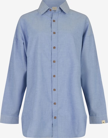 Turtledove London Bluse in Blau: Vorderseite