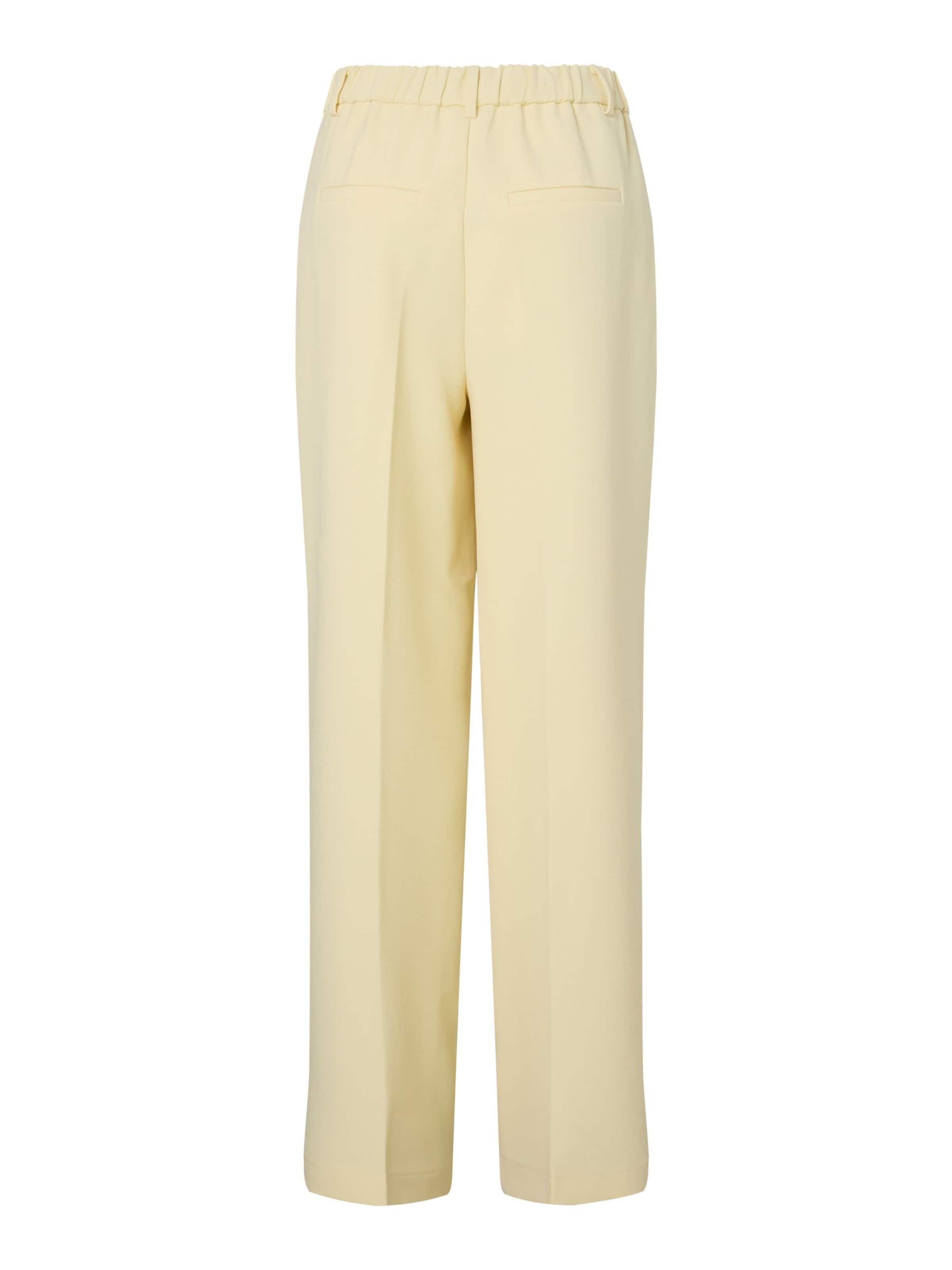 YAS Wide leg Broek 'YASLikka' in Geel