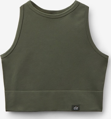 CALZEDONIA Sports Top in Green: front