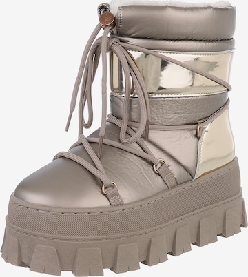 Ital-Design Snowboots in Bronze: Vorderseite