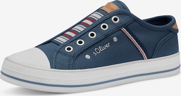 s.Oliver Спортни обувки Slip On в синьо: отпред