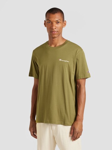 Champion Authentic Athletic Apparel - Camisa em verde: frente