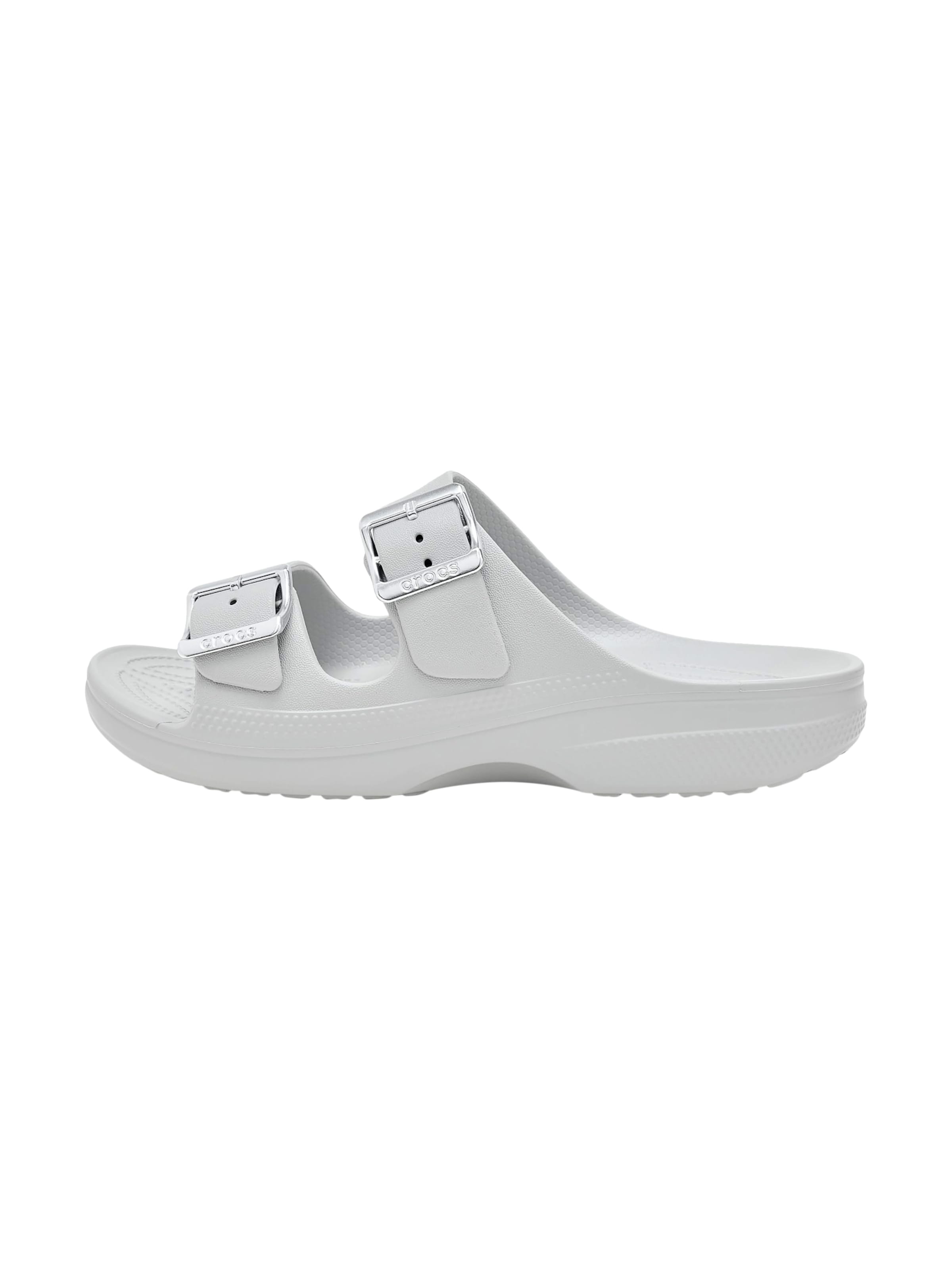 Sandales Crocs en gris : devant