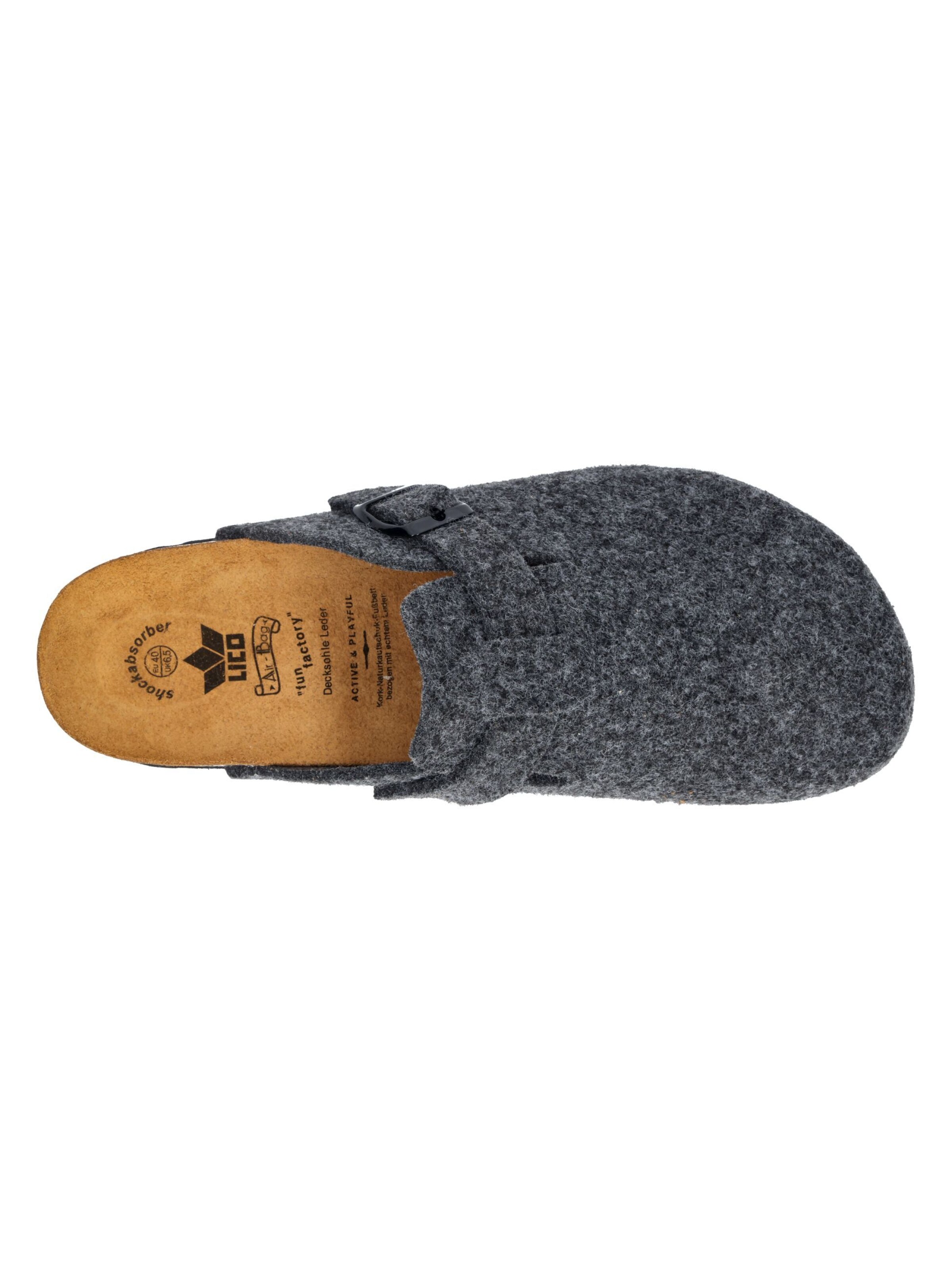 LICO Pantolette 'Bioline' in Grau