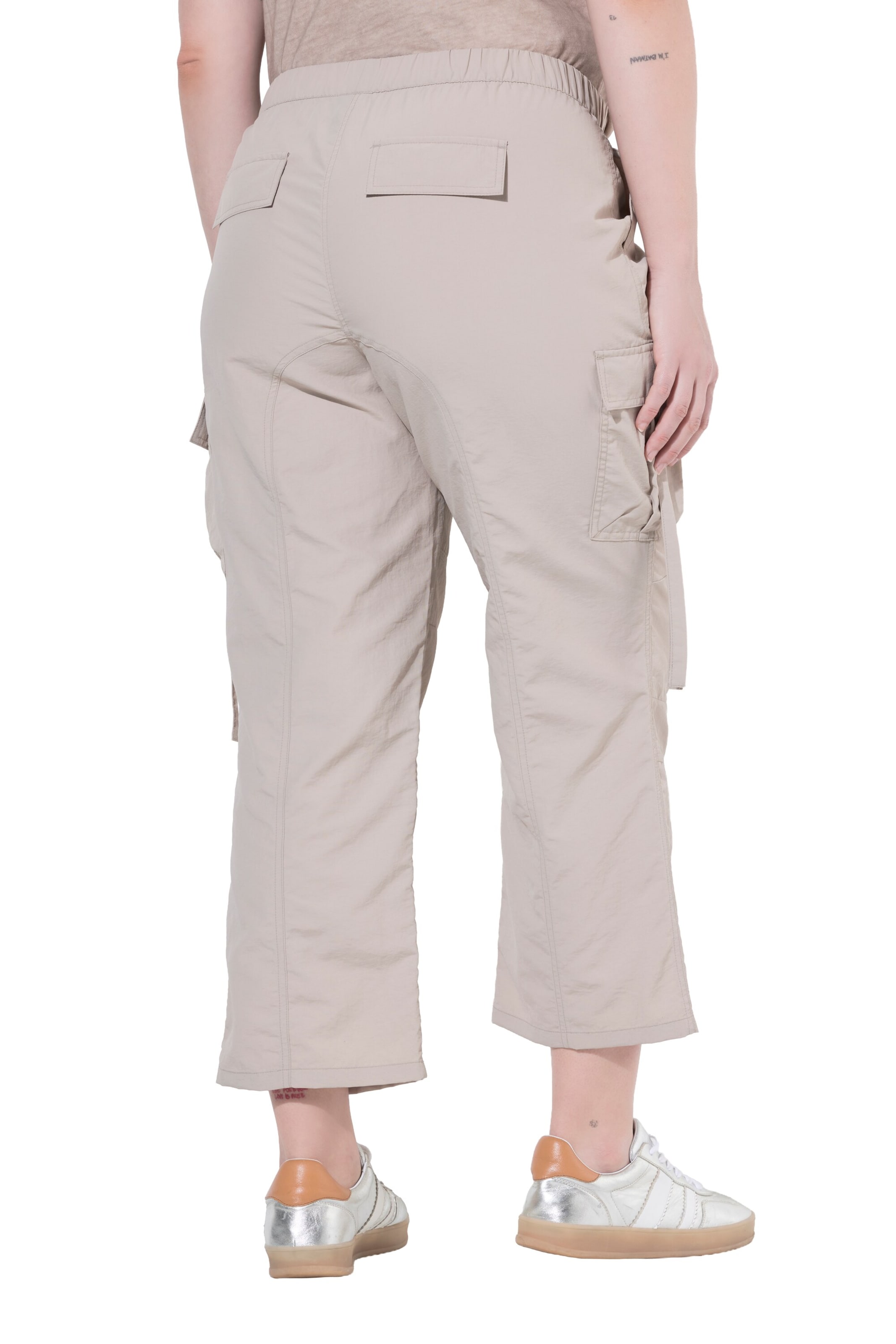 Ulla Popken Regular Cargo trousers in Beige