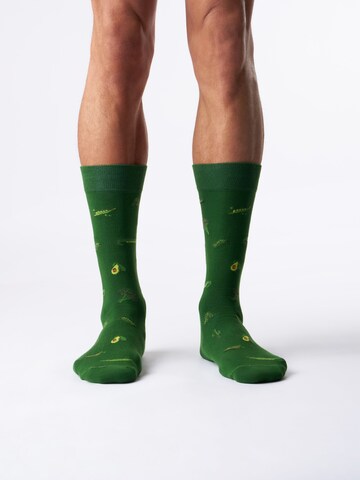 Von Jungfeld Socks 'Signature Icons' in Green