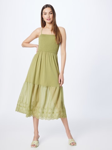 VERO MODA Letní šaty 'OVIDA' – zelená: přední strana