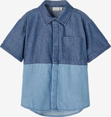 Coupe regular Chemise NAME IT en bleu : devant